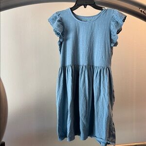 Cat & Jack Blue Ruffle Sleeve Dress